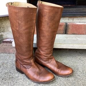 FRYE Womens 9.5 Tall Leather Riding Boot